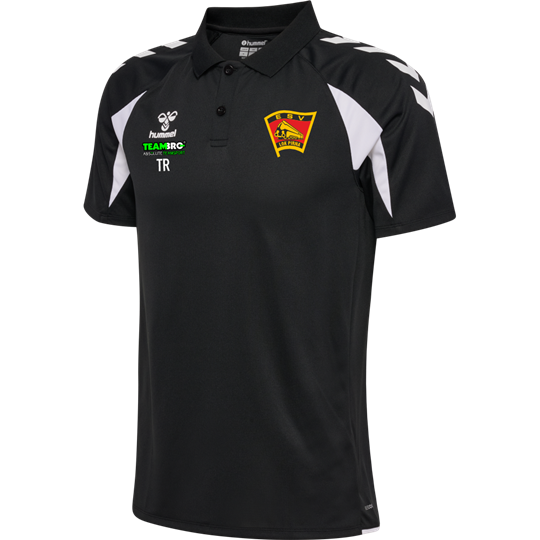 ESV Lok Pirna Polo Unisex schwarz/weiss