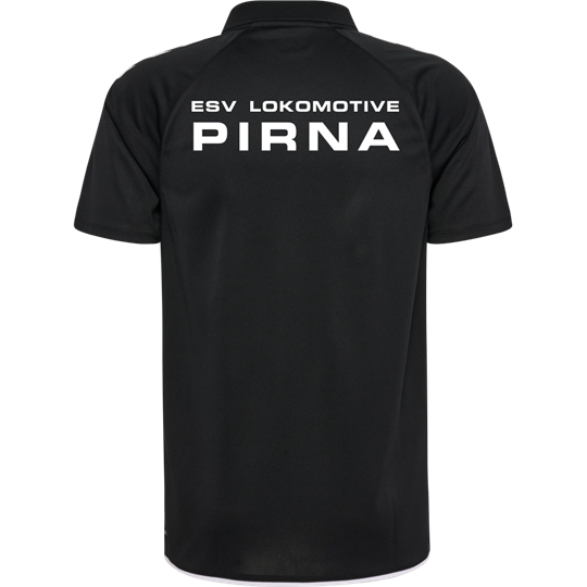 ESV Lok Pirna Polo Unisex schwarz/weiss