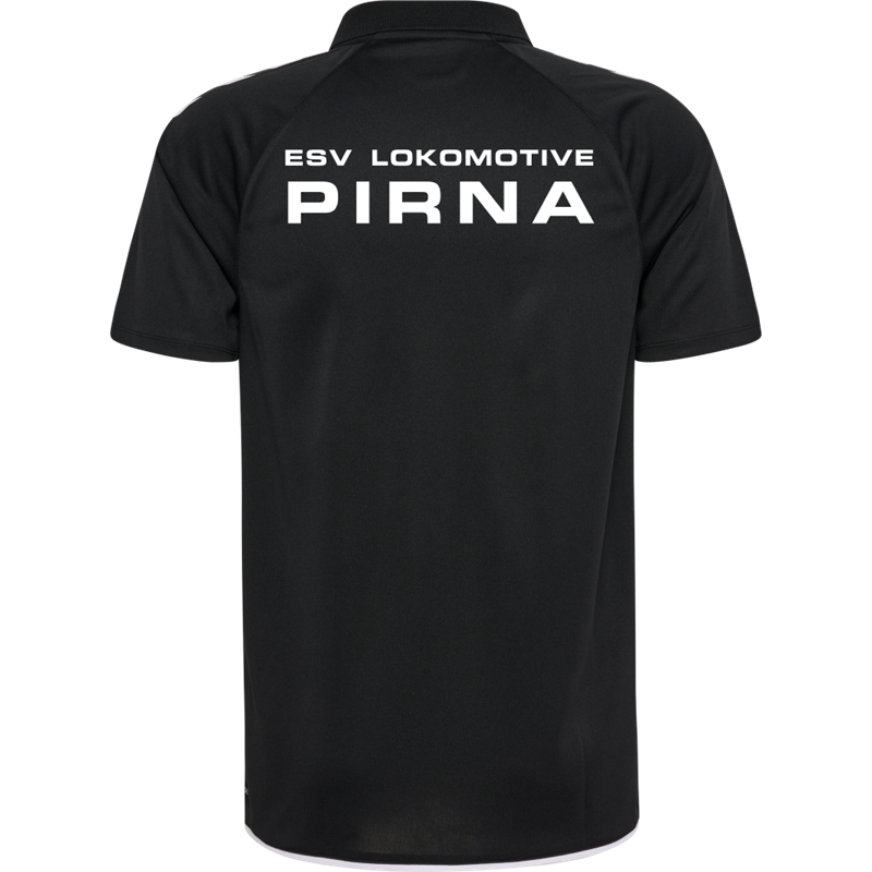 ESV Lok Pirna Polo Unisex schwarz/weiss